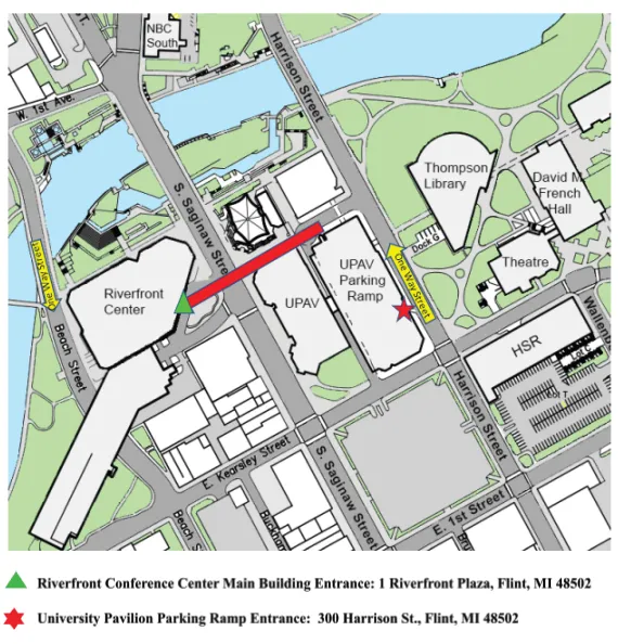 Riverfront Conference Center Map